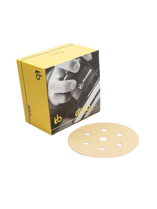 KB Gold Premium 150mm6+1 P180 kum 100 Adet Cırt Disk Zımpara 7 Delik…